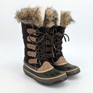 Sorel JOAN OF ARCTIC Brown Suede Waterproof Winter Snow Boots NL1540-248 9